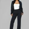 Fashion Nova Celine Aria Wide Leg Pants - Navy