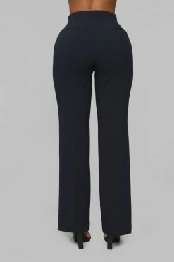 Fashion Nova Celine Aria Wide Leg Pants - Navy