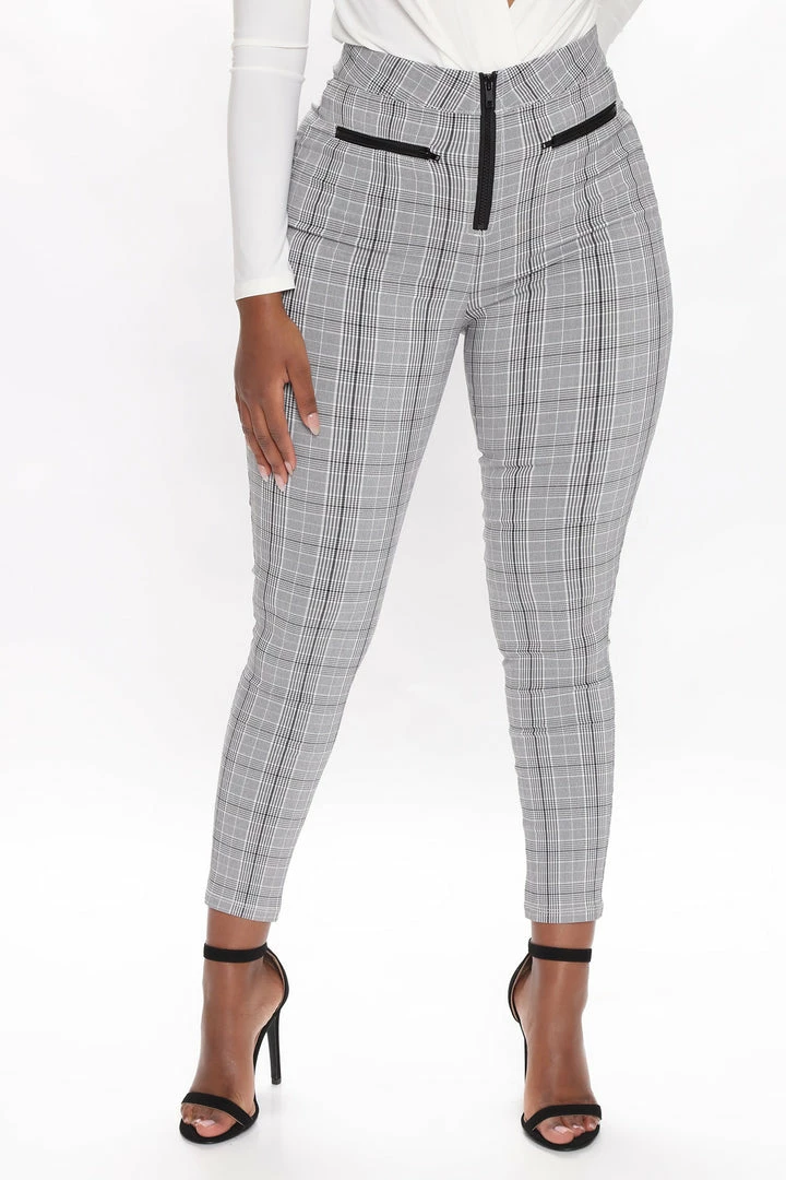 Promo π Fashion Nova Office Affair Plaid Skinny Pant - Black/White Pants β€οΈ 3 Fashion Nova Office Affair Plaid Skinny Pant - Black/White Pants