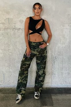 Fashion Nova Attention On Me Cargo Pant 30 - Camouflage Pants