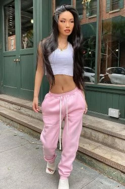 Fashion Nova Baby Girl Sweatpants - Pink