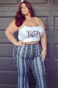 Fashion Nova Boho Me Closer Flare Pants - Black/combo