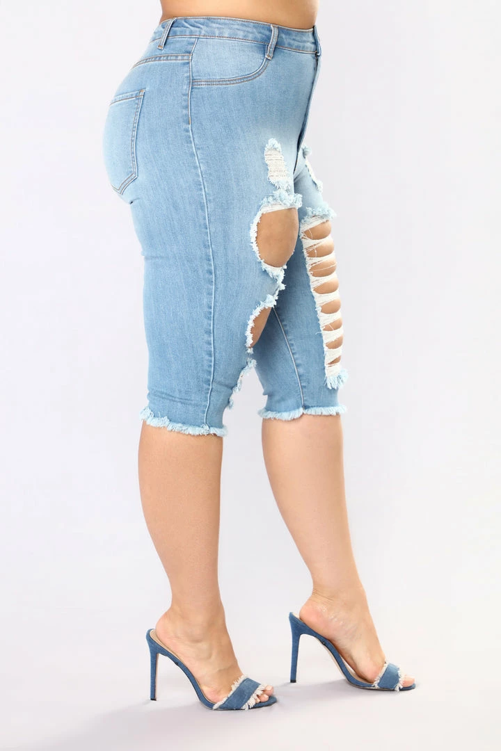 Flash Sale ❤️ Fashion Nova Lost At Sea Shorts - Light Blue 🎁 13 Fashion Nova Lost At Sea Shorts - Light Blue