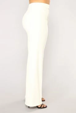 Fashion Nova Victoria High Waisted Dress Pants - White