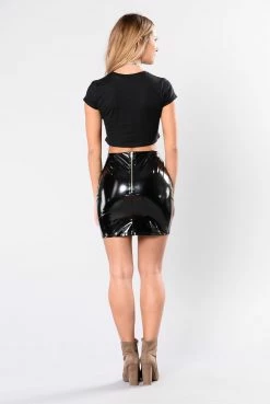 Fashion Nova Boot Camp Skirt - Black