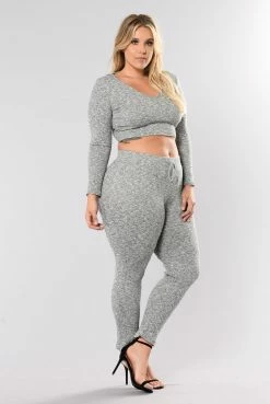Fashion Nova Wanderlust Leggings - Grey