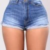 Fashion Nova Cray Shorts - Medium Wash