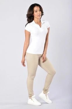 Fashion Nova Skinny Uniform Pants - Khaki