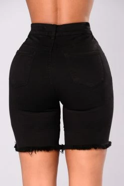 Fashion Nova Kady Bermuda Shorts - Black
