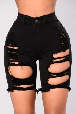 Fashion Nova Kady Bermuda Shorts - Black