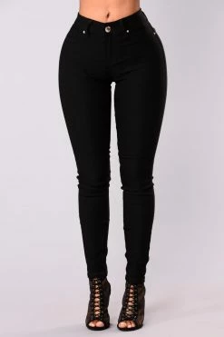 Fashion Nova Hyperstretch Skinny Pants - Black