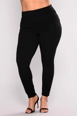 Fashion Nova Brielle High Rise Pants - Black