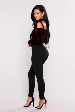 Fashion Nova Brielle High Rise Pants - Black