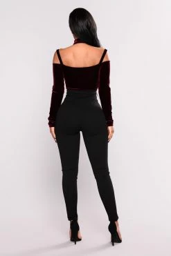 Fashion Nova Brielle High Rise Pants - Black