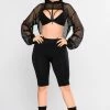 Fashion Nova Shorts Classic Seamless Biker Short - Black