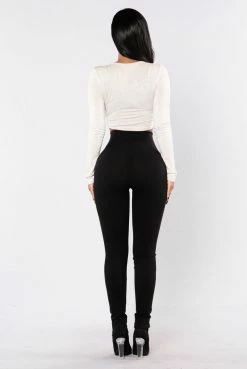 Fashion Nova Take Your Mind Off Leggings - Black