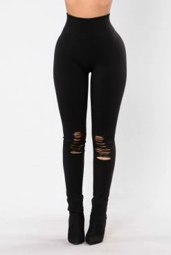 Fashion Nova Take Your Mind Off Leggings - Black
