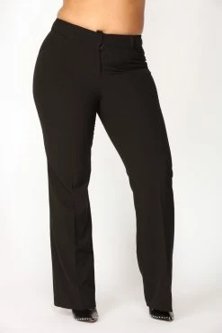 Fashion Nova Tasha Dressy High Rise Pants - Black
