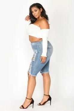 Flash Sale ❤️ Fashion Nova Lost At Sea Shorts - Light Blue 🎁 37 Fashion Nova Lost At Sea Shorts - Light Blue