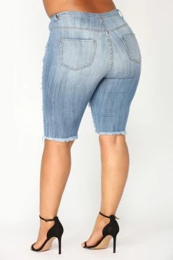 Flash Sale ❤️ Fashion Nova Lost At Sea Shorts - Light Blue 🎁 36 Fashion Nova Lost At Sea Shorts - Light Blue
