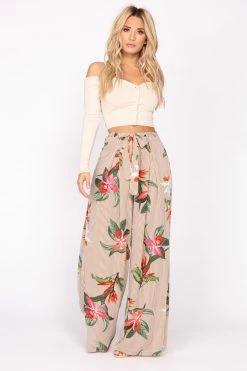 Fashion Nova Thailand Floral Woven Pants - Floral