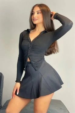 Fashion Nova I Know A Place Skort - Black