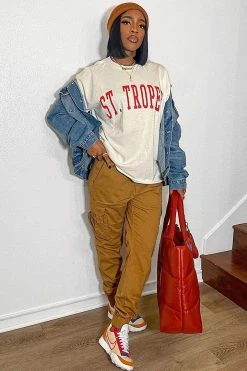 Fashion Nova Kalley Cargo Pants - Tan