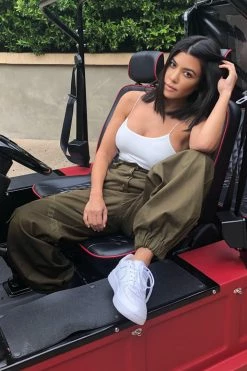 Fashion Nova Amelia Oversized Cargo Pants - Olive