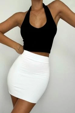 Fashion Nova Melanie Mini Skirt - White Skirts & Skorts