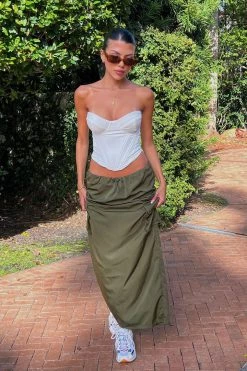 Fashion Nova One Step Ahead Cargo Skirt - Olive