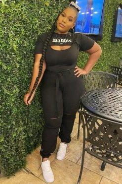 Fashion Nova Operation Cargo Joggers - Black