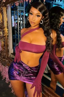 Fashion Nova Special Invite Faux Leather Mini Skirt - Fuchsia