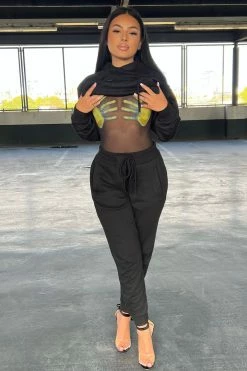 Fashion Nova Stole Your Boyfriend's Oversized Jogger - Black