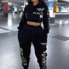 Fashion Nova Taking Over Sweatpants - Black