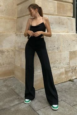 Fashion Nova Victoria High Waisted Dress Pants - Black