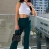 Fashion Nova Victoria High Waisted Dress Pants - Hunter Green