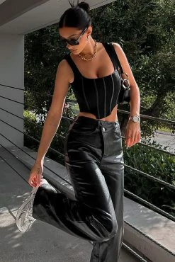 Fashion Nova Wanna Talk To You Pants 33 - Black