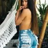 Best Pirce ๐ Fashion Nova Yes Now Distressed Bermuda Shorts - Medium Blue Wash โจ 1 Fashion Nova Yes Now Distressed Bermuda Shorts - Medium Blue Wash